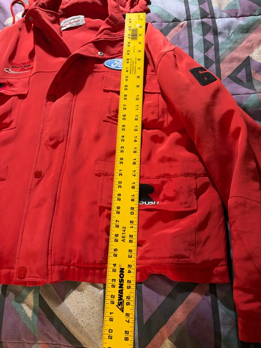 Ford Red Racing Style Jacket Roush Racing